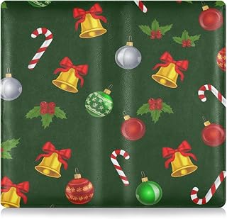 Burbuja Car Registration and Insurance Holder, Christmas Ornaments Leather Vehicle Glove Box Organizer Document Wallet Accessories Case