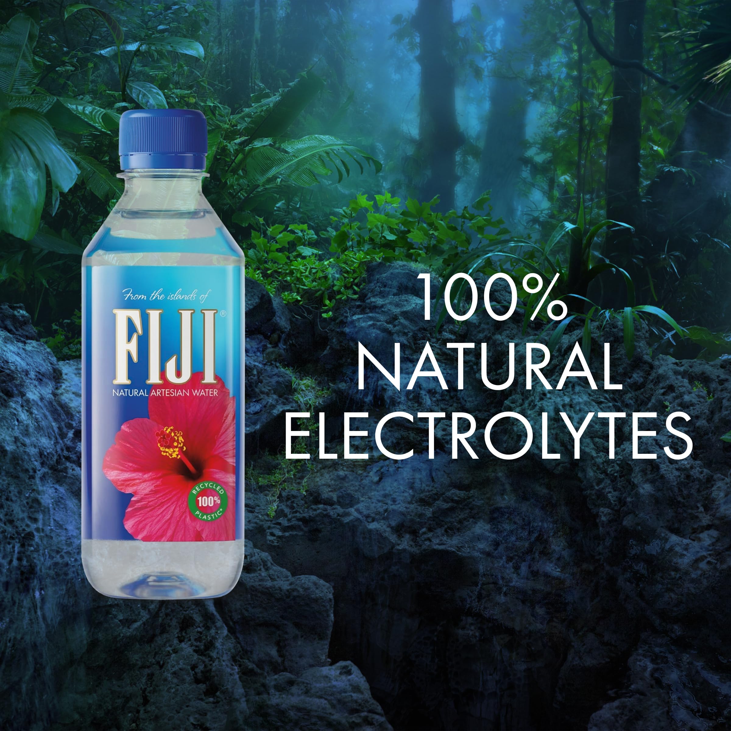 FIJI Agua Natural Artesana Envasada 330ml / 11.15 Onzas Líquidas (Paquete de 24) - 100% Natural Electrolitos - NUEVO