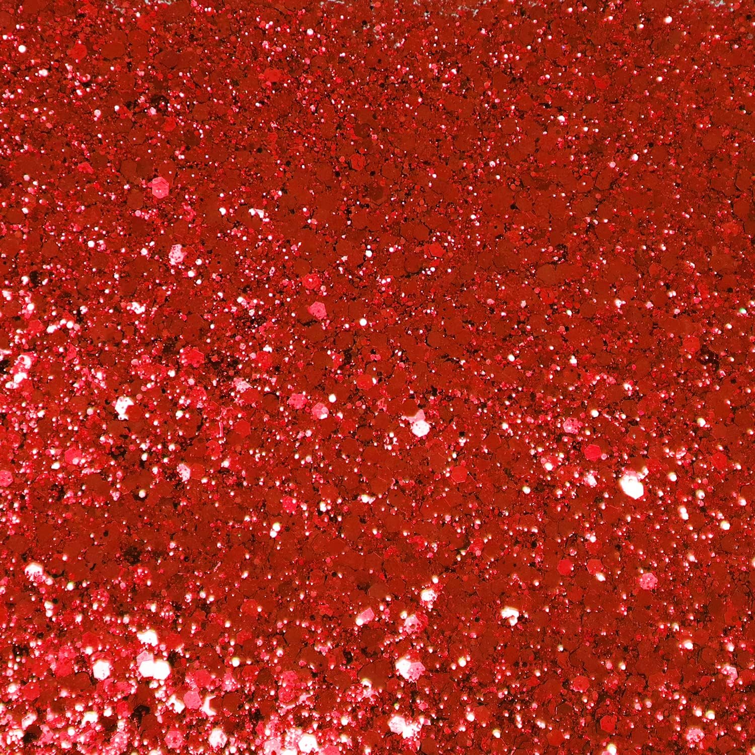 Hemway Craft Glitter Red 100g Multi Size Glitter for Crafts Resin, Cosmetic, Nail, Face, Body, Festival, Tumblers, Art - Image 4