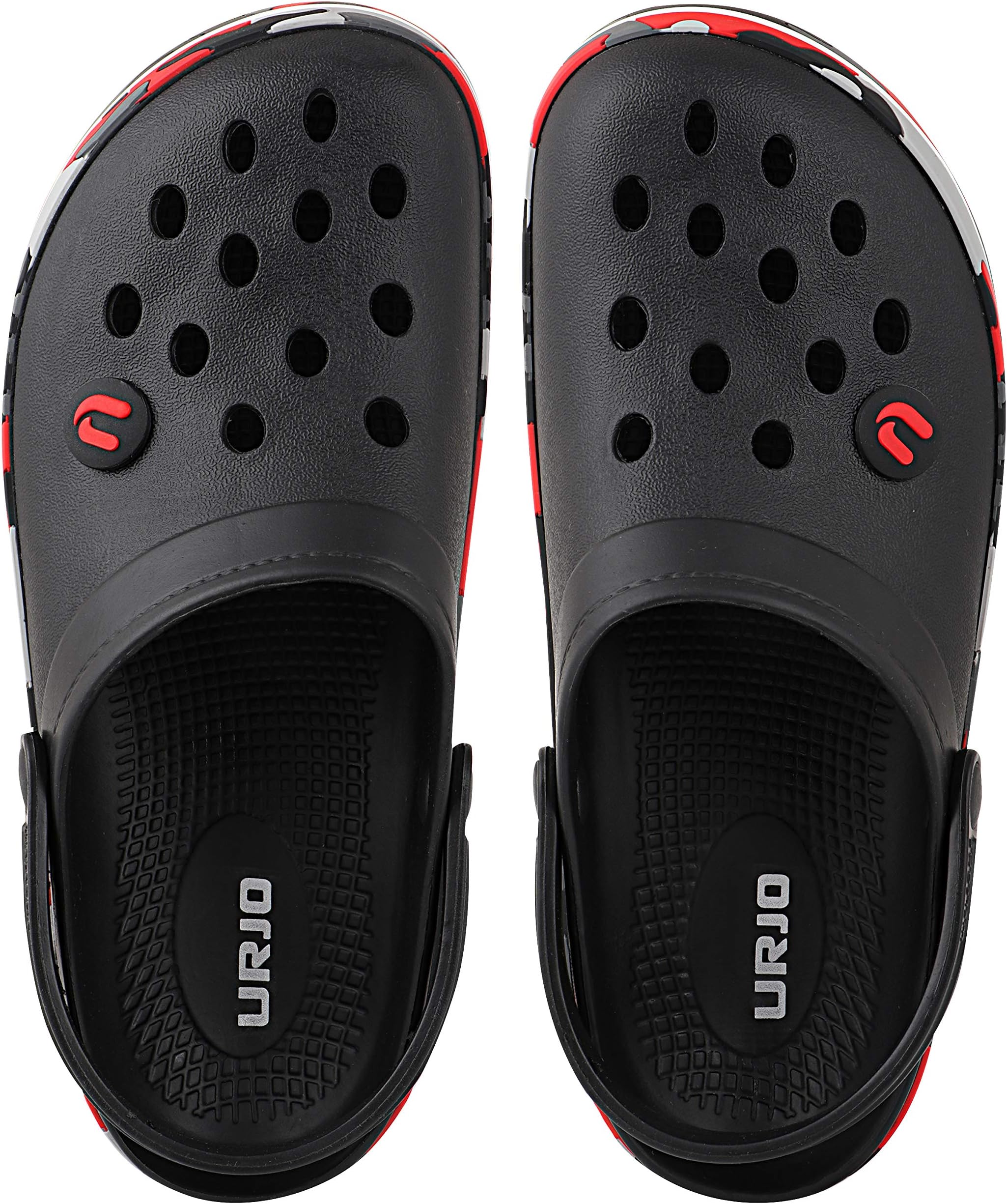 URJO CAMO Men's Clogs/Sandals with Adjustable Back Strap Ultra Soft & Flexibility Anti Skid Comfortable Waterproof Daily Mules Clogs/Sandals for Men