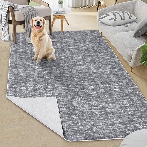 Miniatura 7 de Alfombra grande y sólida lavable a máquina, antideslizante, moderna, de pelo bajo, contemporánea, para interiores, hogar, oficina, para sala de