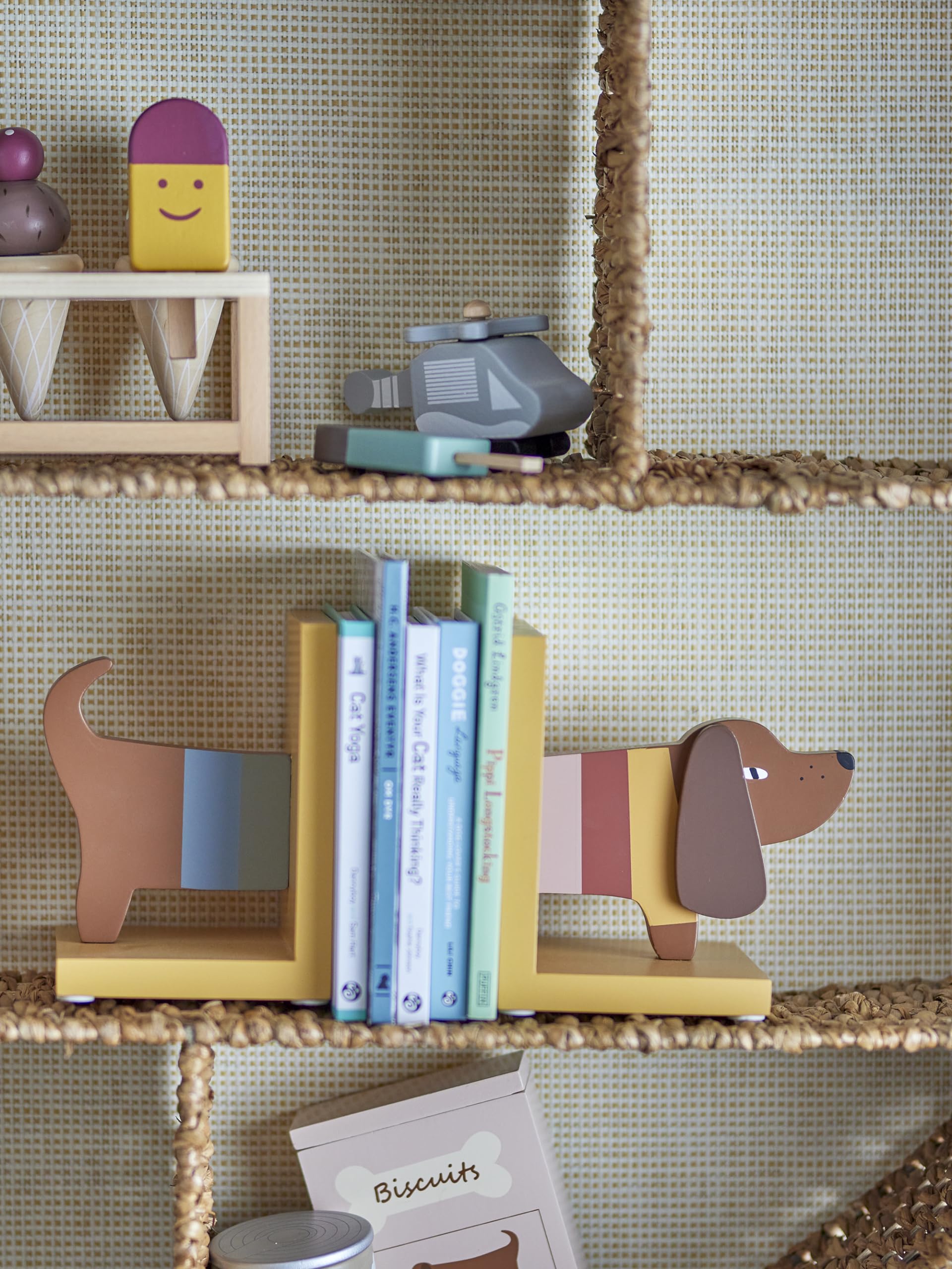 Bloominville 82054447 Charlie - Sujetalibros (tamaño pequeño, 12,5 x 15,5 x 15 cm), diseño de Perro Salchicha