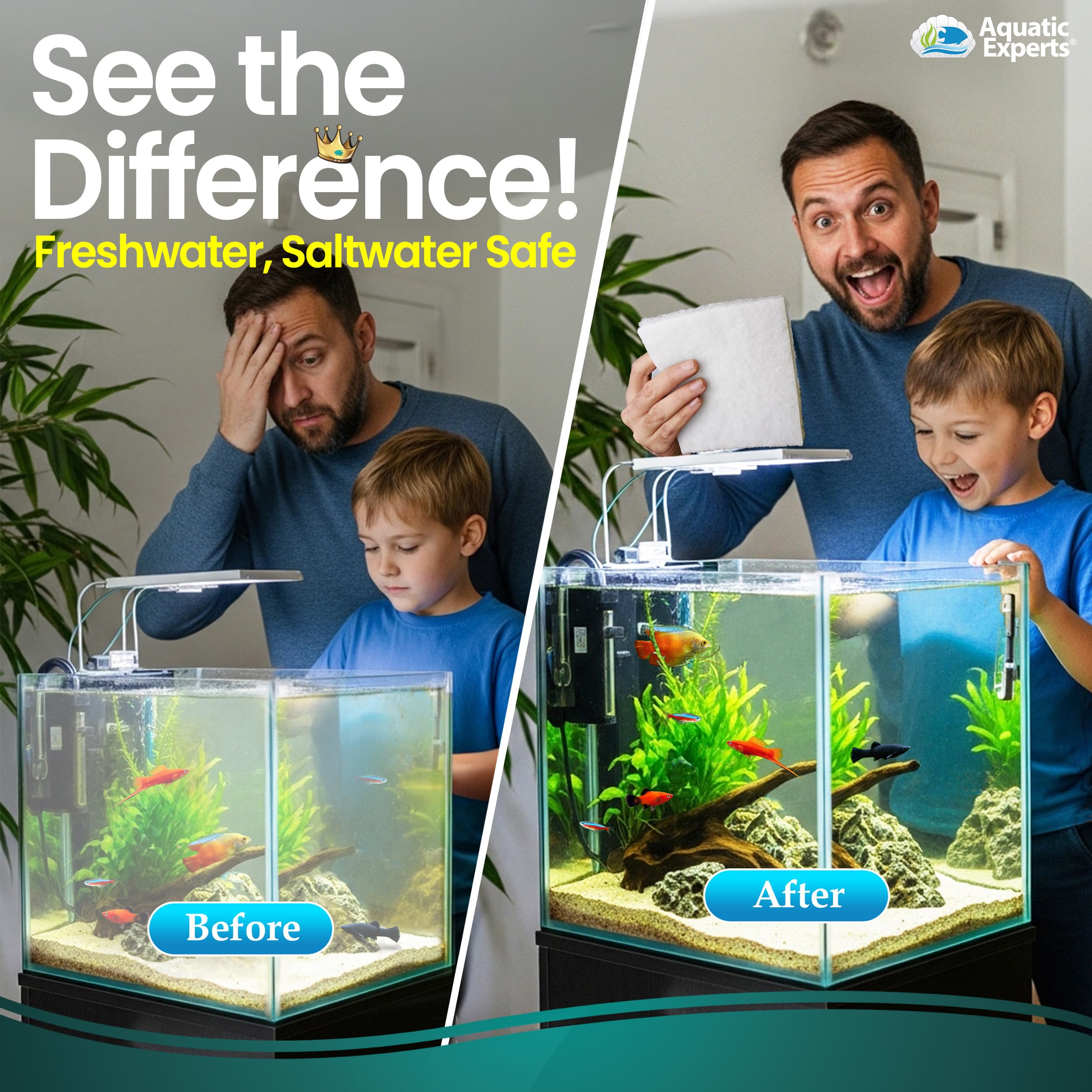 Aquatic Experts - Filtro para Acuario (Doble Densidad)