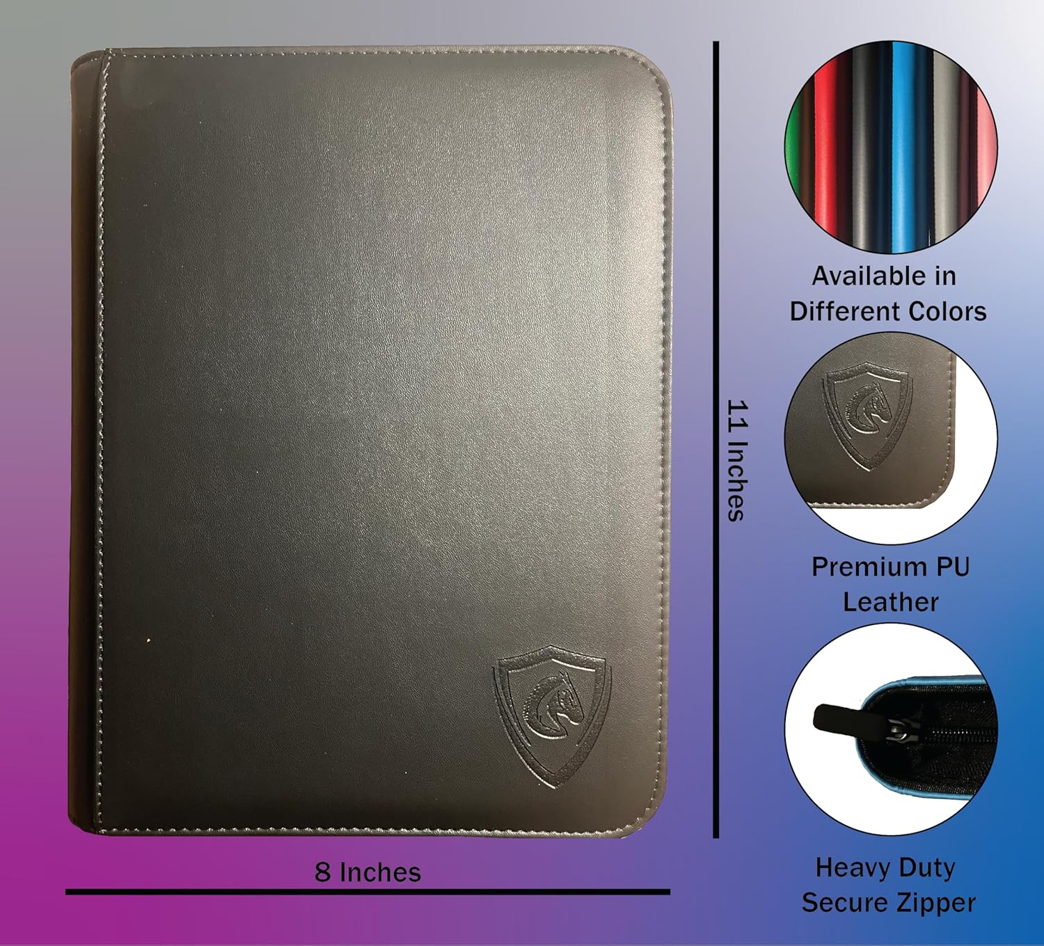 Crazy Horse Hobby (4 Pocket 20 page Top Loader Binder, Black)