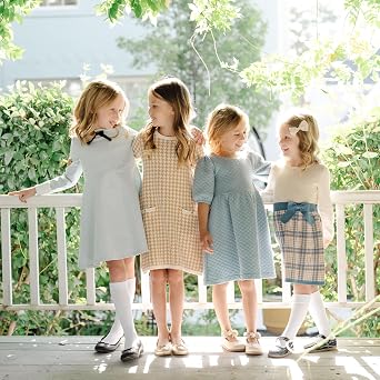 Hope & Henry Girls' Matelasse Dress | OCS Certified Organic