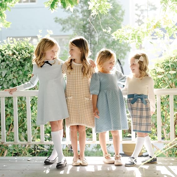 Hope & Henry Girls' Matelasse Dress | OCS Certified Organic
