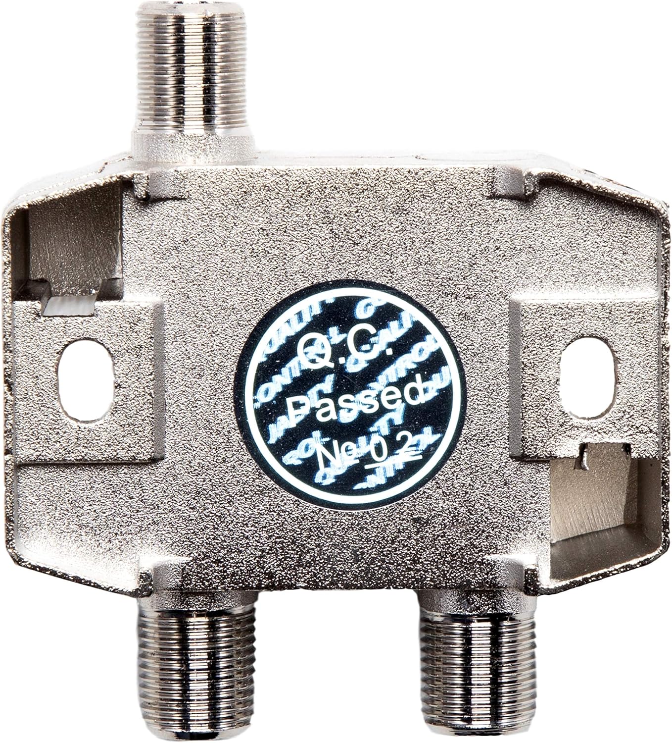 BAMF 2 Way Coaxial Cable Splitter, Bi-Directional Coax MoCA 5-2300MHz, RG6 Compatible, Nickel Plated Cable Splitter Internet and TV Splitter, Satellite, Amplifier, Antenna, Analog/ Digital Connections : Electronics