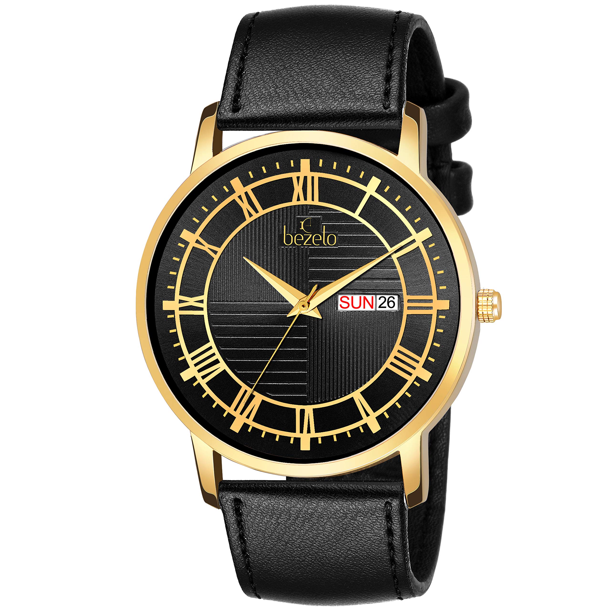 BEZELO Analog Black DIAL Black Belt Mens Watch -GR-2861047-C-DD (B0851J3ZYS) Amazon Price History, Amazon Price Tracker