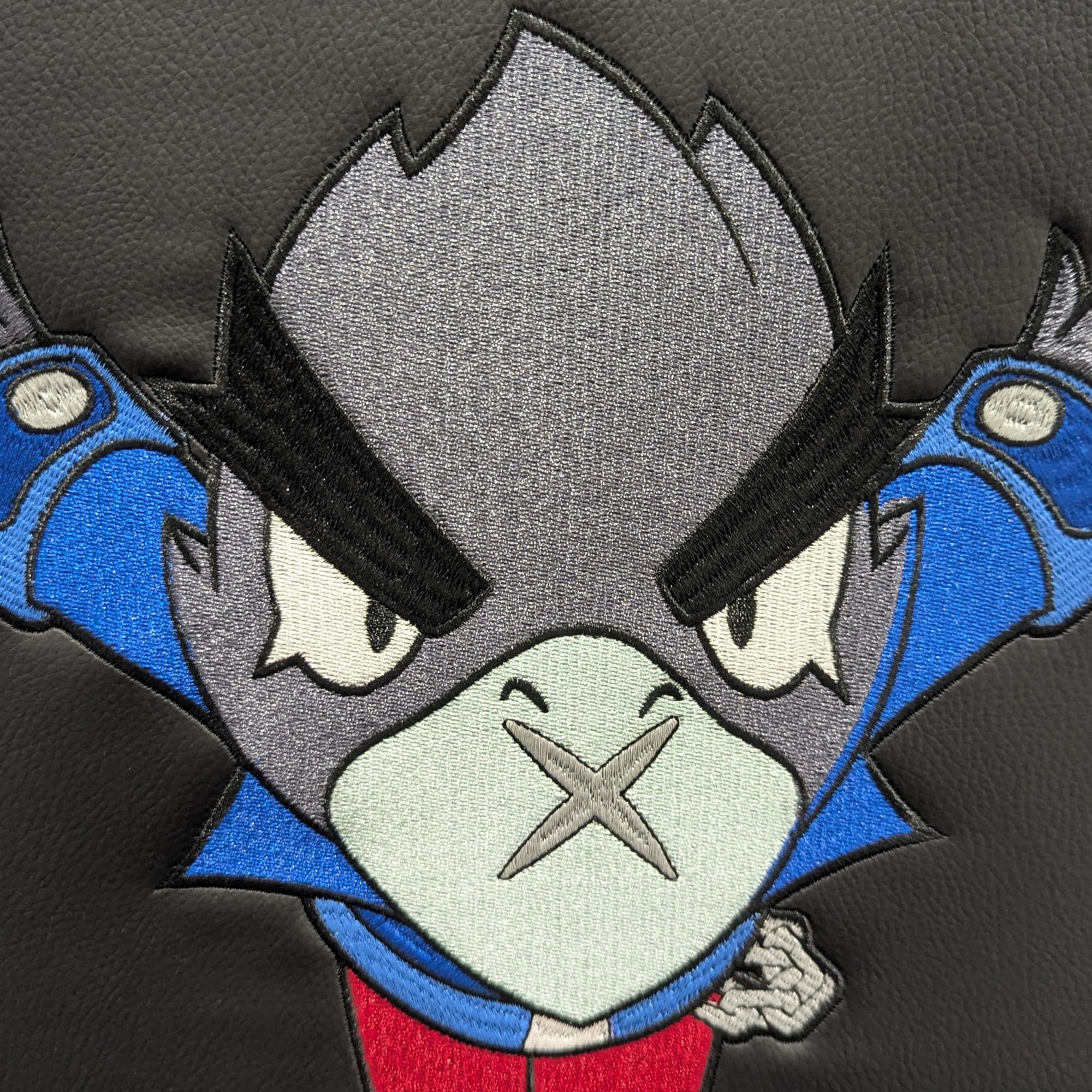 SUBSONIC – Sedia a dondolo da gaming Brawl Stars Crow – Sedia a dondolo ergonomica con licenza ufficiale – Similpelle nera e blu con ricamo – Comoda sedia per soggiorno o camera da letto