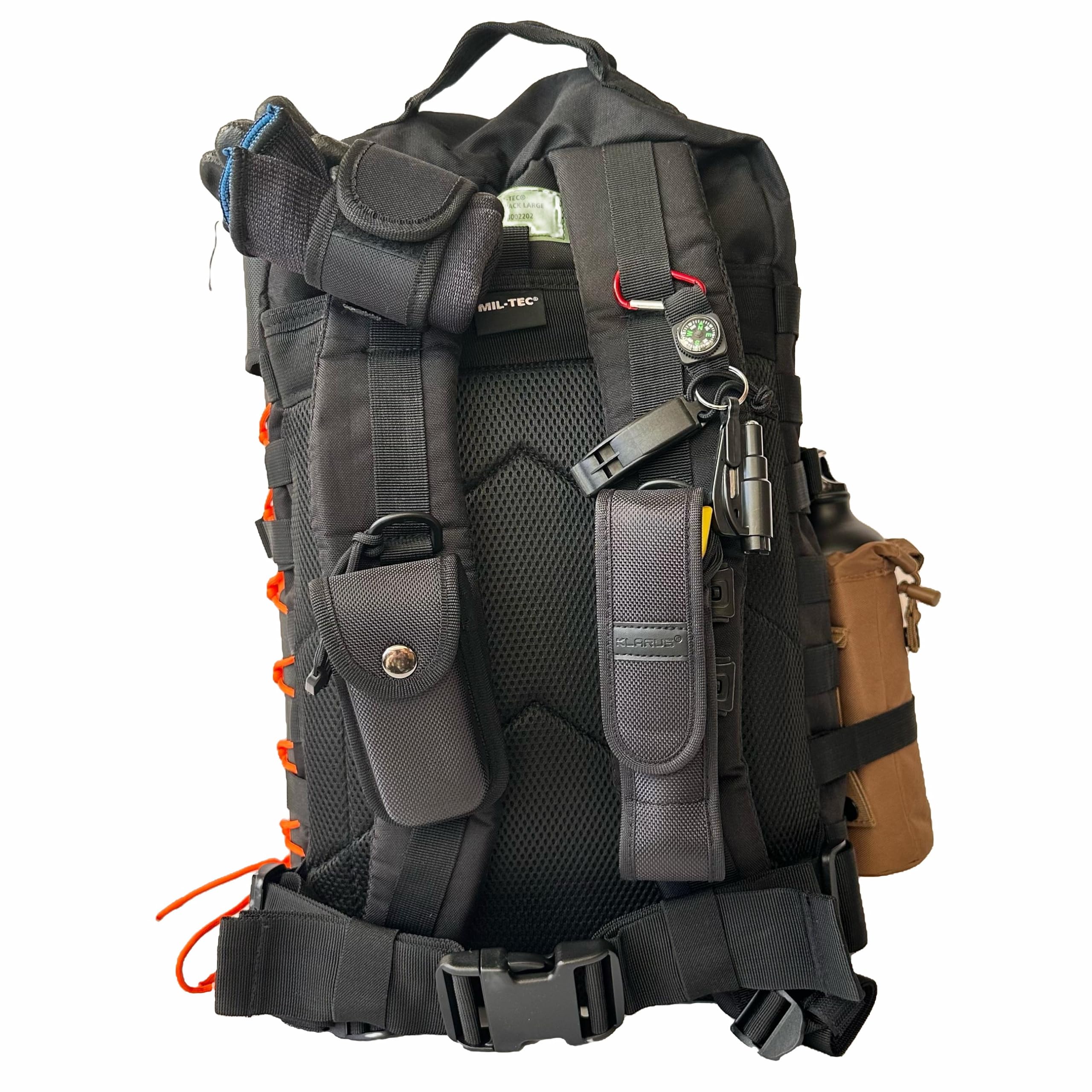 Mochila de Supervivencia 72H con Radio EMERGENCIAS - Kit EMERGENCIAS para 72 Horas (1 Persona) 142 Piezas