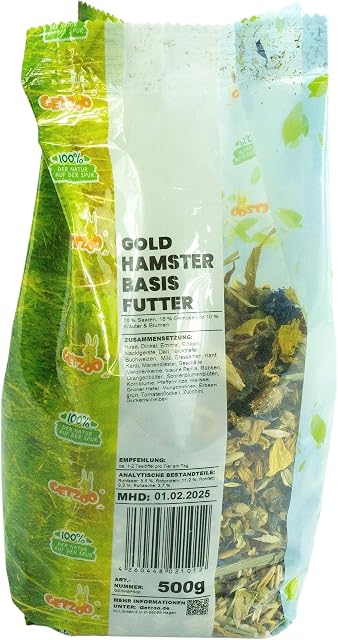 Foto 4 de 4 de Getzoo Comida básica para hámster Dorado, 500 g
