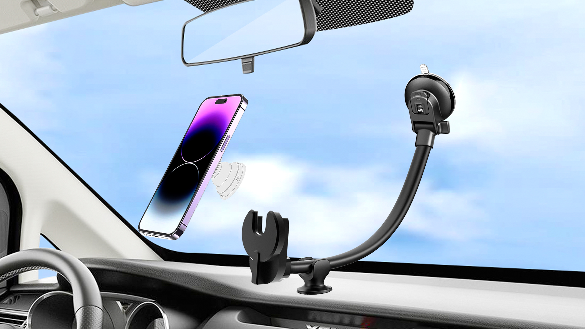 Amazon.com: JCTRIWAY Car Phone Mount for Collapsible Grip