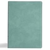 NASB Notetaking Bible, Large Print Edition, Earthen Teal SuedeSoft LeatherTouch, Single-Column, Black Letter, Wide Margins, Journaling Space, Reading Plan, Sewn Binding, Easy-to-Read Karmina Type