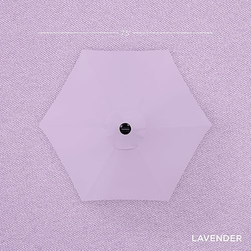 Vista 97 de Best Choice Products - Sombrilla solar de 7.5 pies para exteriores, patio, mesa, mercado, terraza, piscina con inclinación, manivela, luces LED