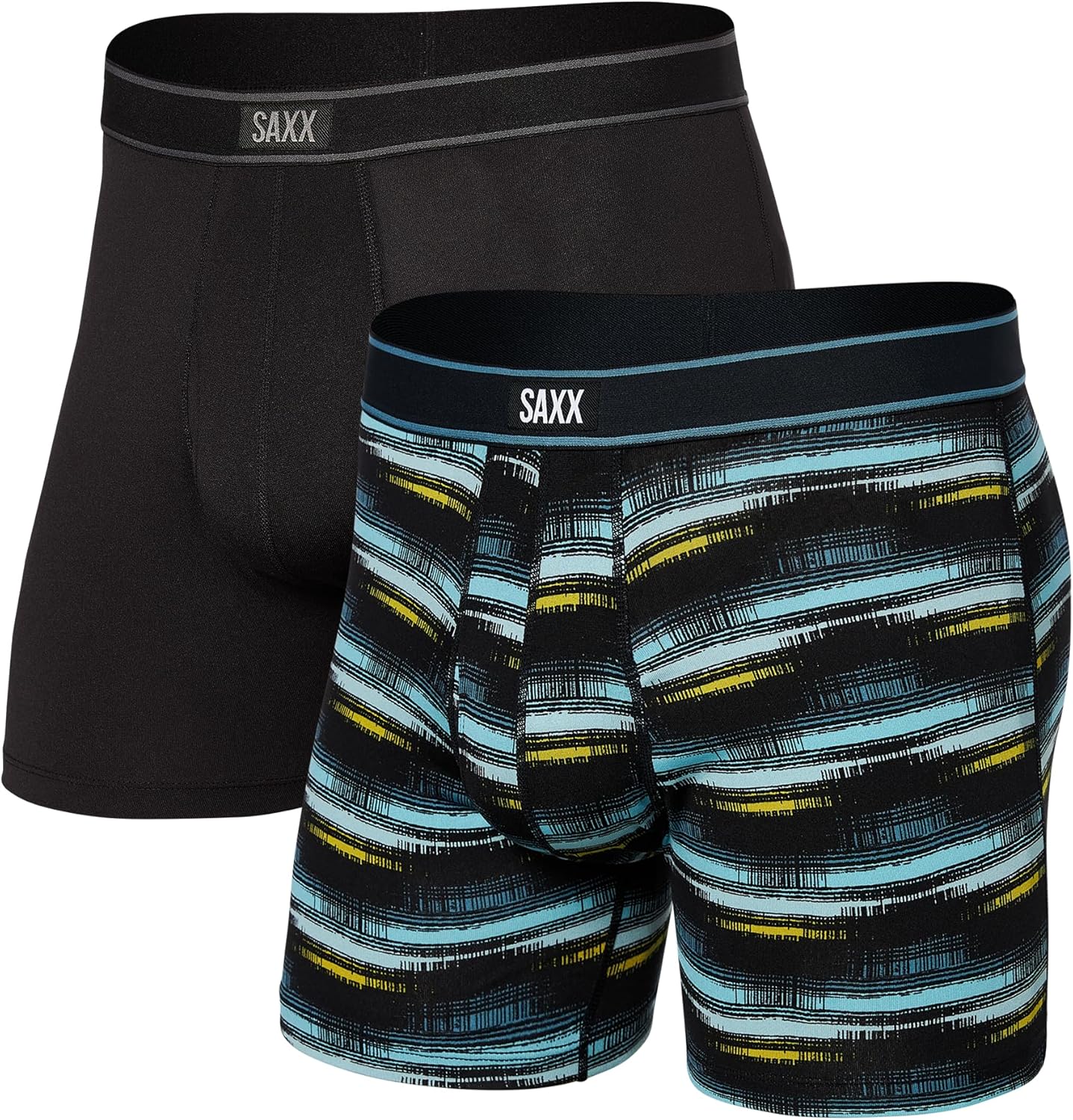 SAXX Underwear Co. Men's Daytripper Comfort Stretch Boxer Brief Fly 2-Pack