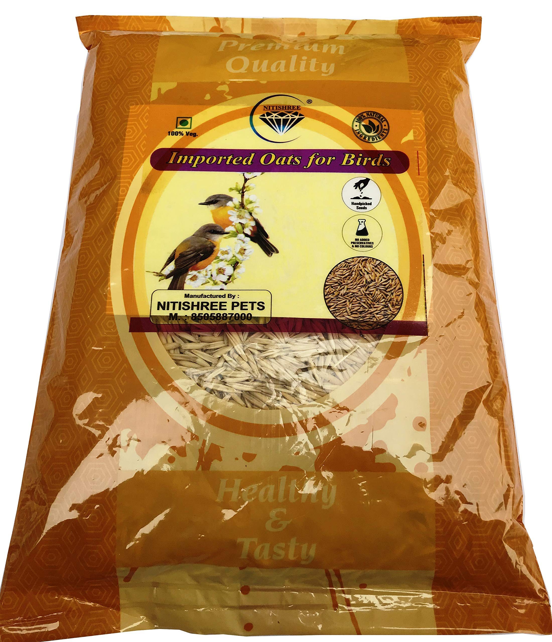Nitishree All Life Stages Imported Premium Oats Seed (1000Gm) Bird Food For Finches, Budgies, Conures, Lovebirds, Cockatiels, African Grey, Macaws, Cockatoo Bird Food For All (B08SCQXRY2) Amazon Price History, Amazon Price Tracker