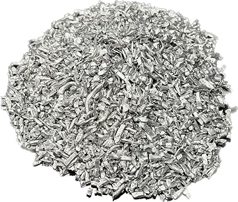 Aluminum Chop 5 Pound 5 Pound Aluminum Metal Shavings 99.9+% Pure by Unique Metals | Raw Aluminum Metal forfor Various Crafting, DIY Projects, and Metalworking Applications |