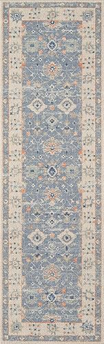 Momeni Anatolia Alfombra de área, 2'3" X 7'6", color azul