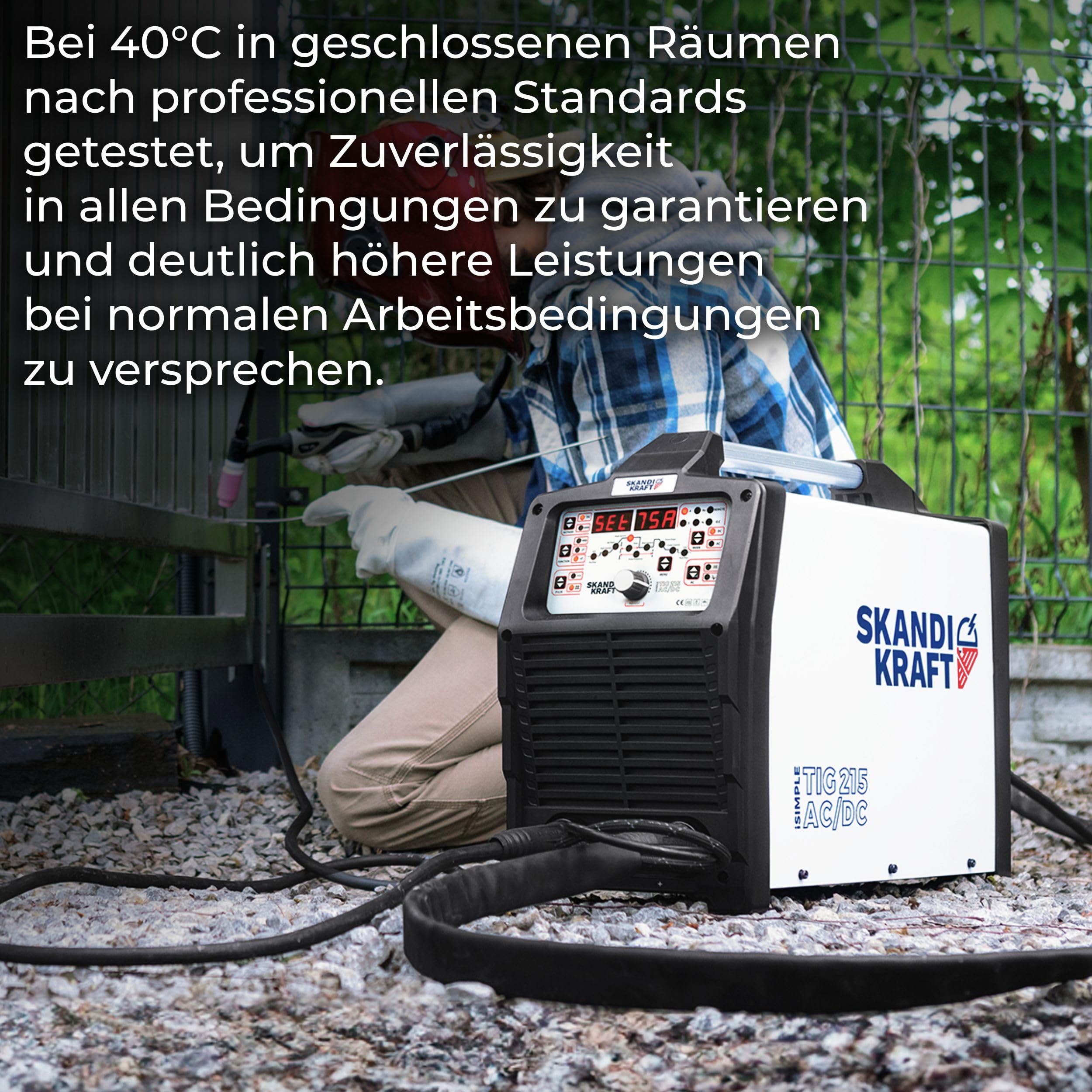iSIMPLE TIG 215 AC/DC — Saldatrice TIG AC/DC 200A pulsata 230V