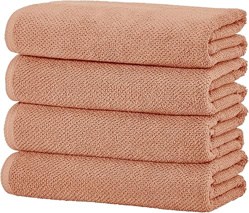 Miniatura 7 de Great Bay Home Juego de 6 toallas de baño 100 % algodón, 2 toallas de baño, 2 toallas de mano y 2 toallas faciales. Toallas de tejido de palomitas