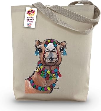 Camel Tote Bag - Camel Lover Gift - Camel Gifts For Women -Handmade Totes - Camel Canvas Totes - Cute Camel Reusable Shopping Bag - Camel Christmas Gift - Grocery Bag - Handbag - Beach Bag