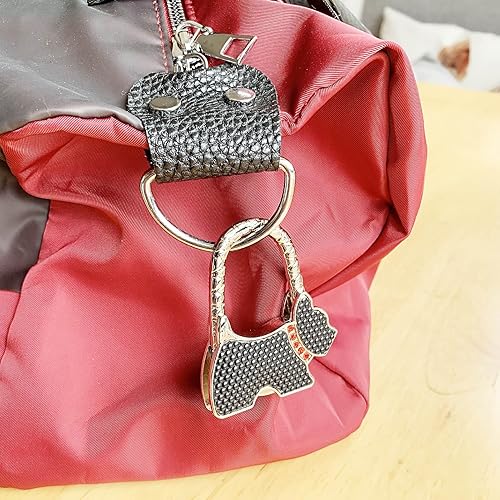 Miniatura 4 de KSMD Ganchos para bolsos para mesa y bares, organizadores portátiles para colgar bolsos, soporte para bolsillo, bolsa de almacenamiento para colgar