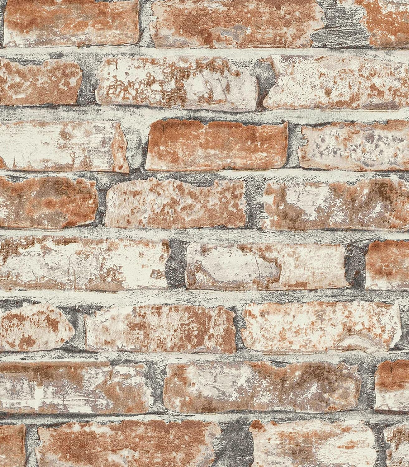 Sevalo Brick Wallpaper Peel and Stick Brick Contact Paper for Walls Red 3D Faux Self-Adhesive Removable Wallpaper for Bedroom Kitchen Backsplash Accent Wall Sticker Décor Fireplace 17.3inW 591inL