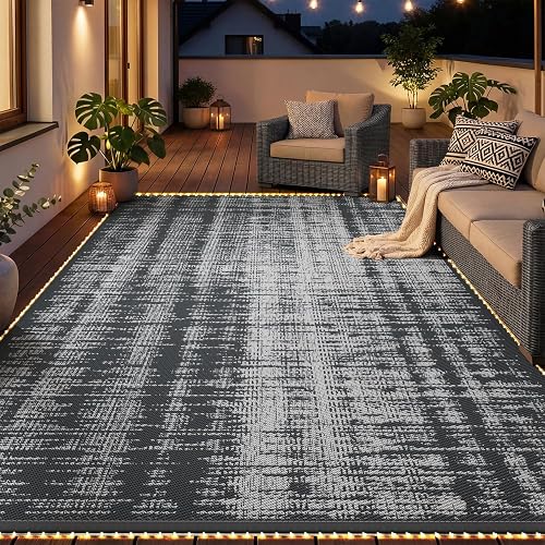 MontVoo 9x12 Rug with Built-in Strip Lights