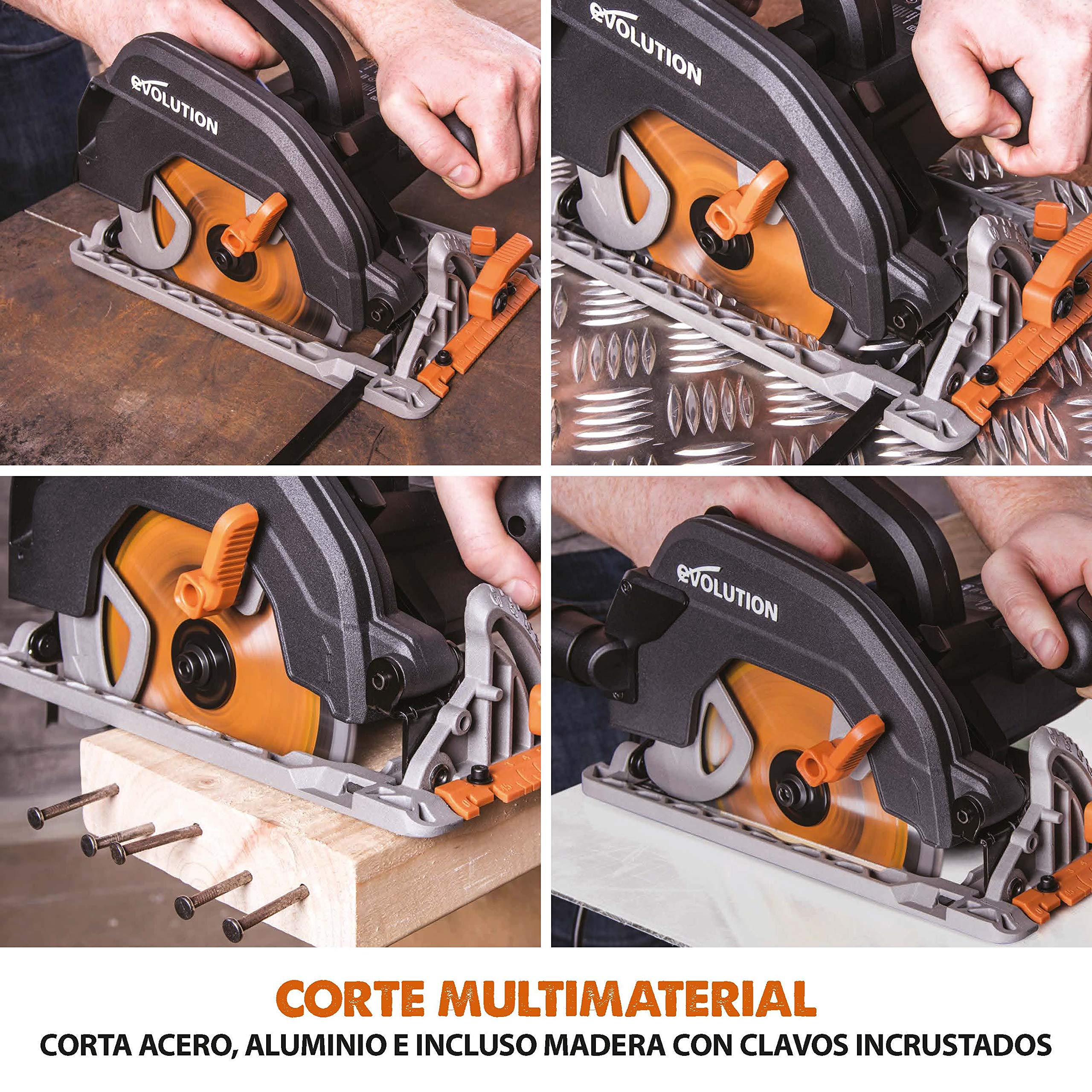 Evolution Power Tools - R185CCS Sierra circular multimaterial, 185 mm 230 V