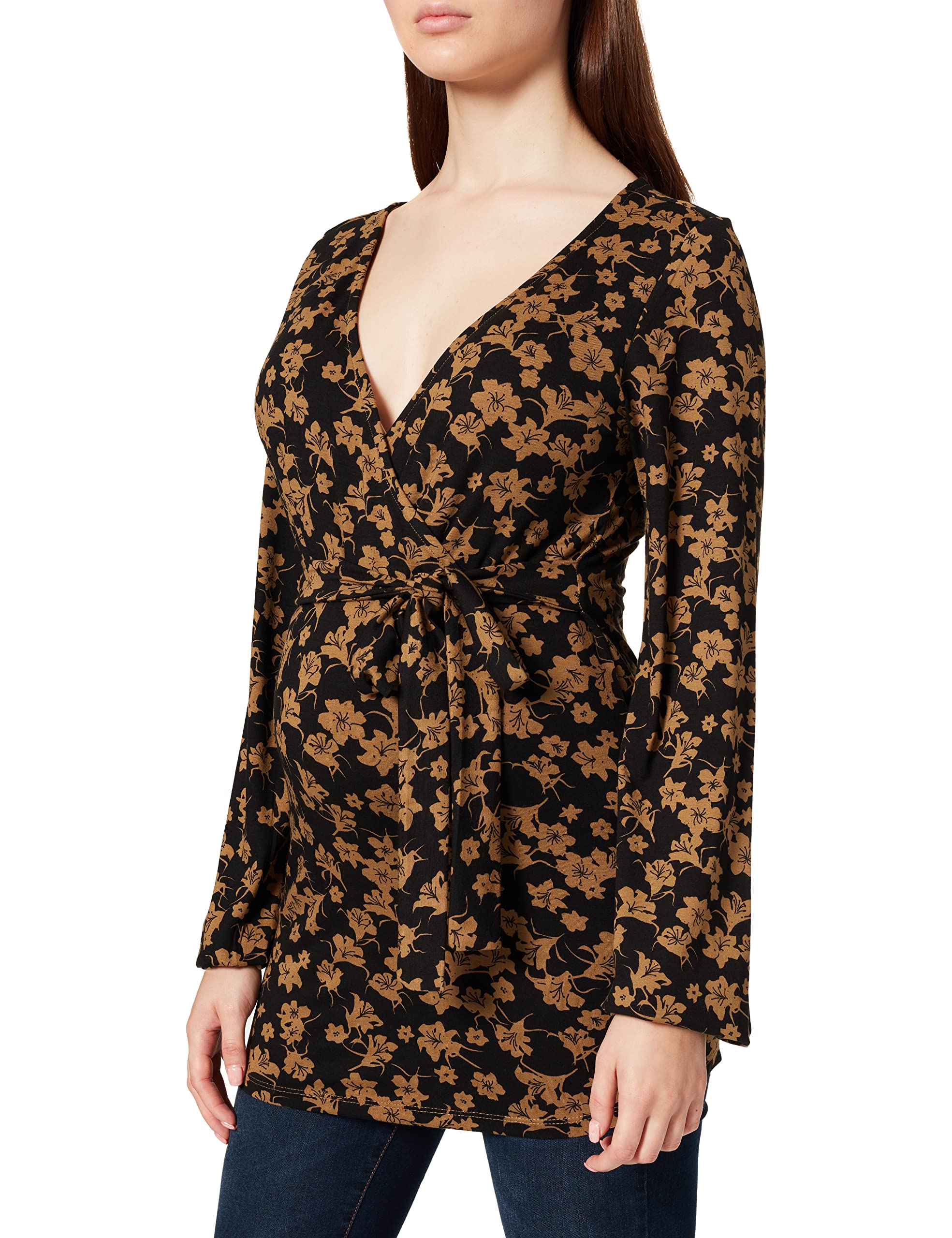 Noppies Damen Top Nurs Ls AOP Irving T-Shirt