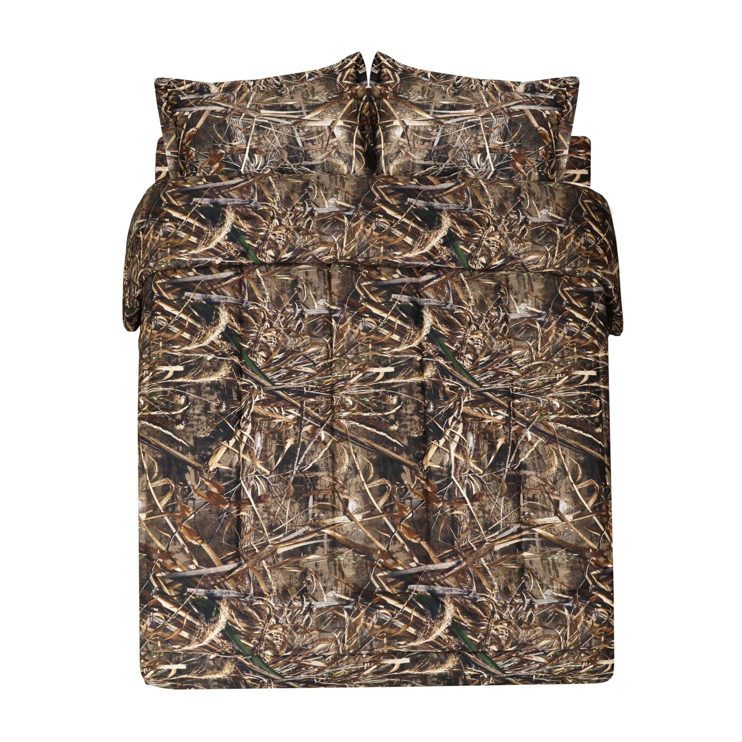 VISI-ONEVISI-ONE Realtree Max-5 Camo Twin 2 Piece Comforter Set – All-Season Lightweight Microfiber Bedding, Farmhouse Décor, Rustic Unisex Style for Mancave, Cabin, Lodge, RV, Camping, and Outdoor Adventure