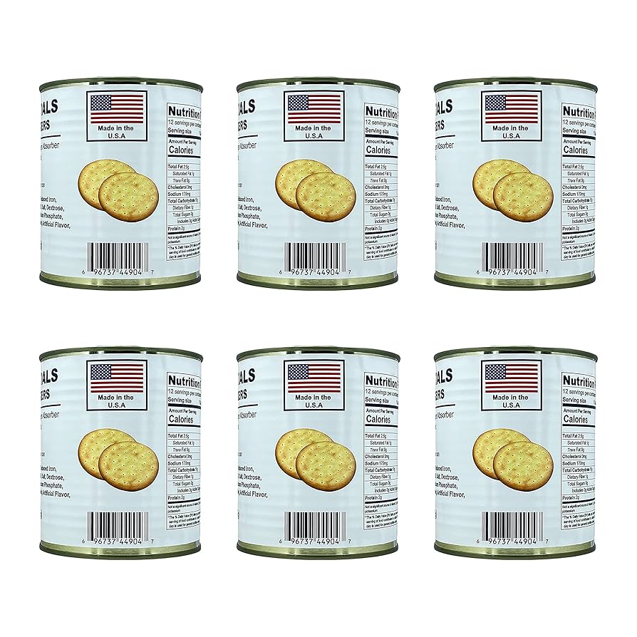 避難生活用品 SURVIVAL foods Crackers Pilot Bread Mountain House Freeze Dried Pilot Bread Crackers Can