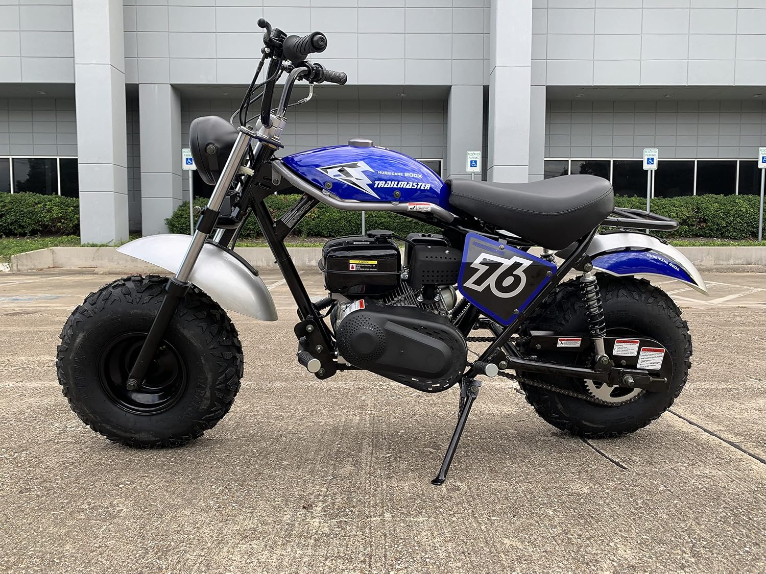 Trailmaster Mini Bike Hurricane All New with Front and Rear DISC Brakes, 196cc