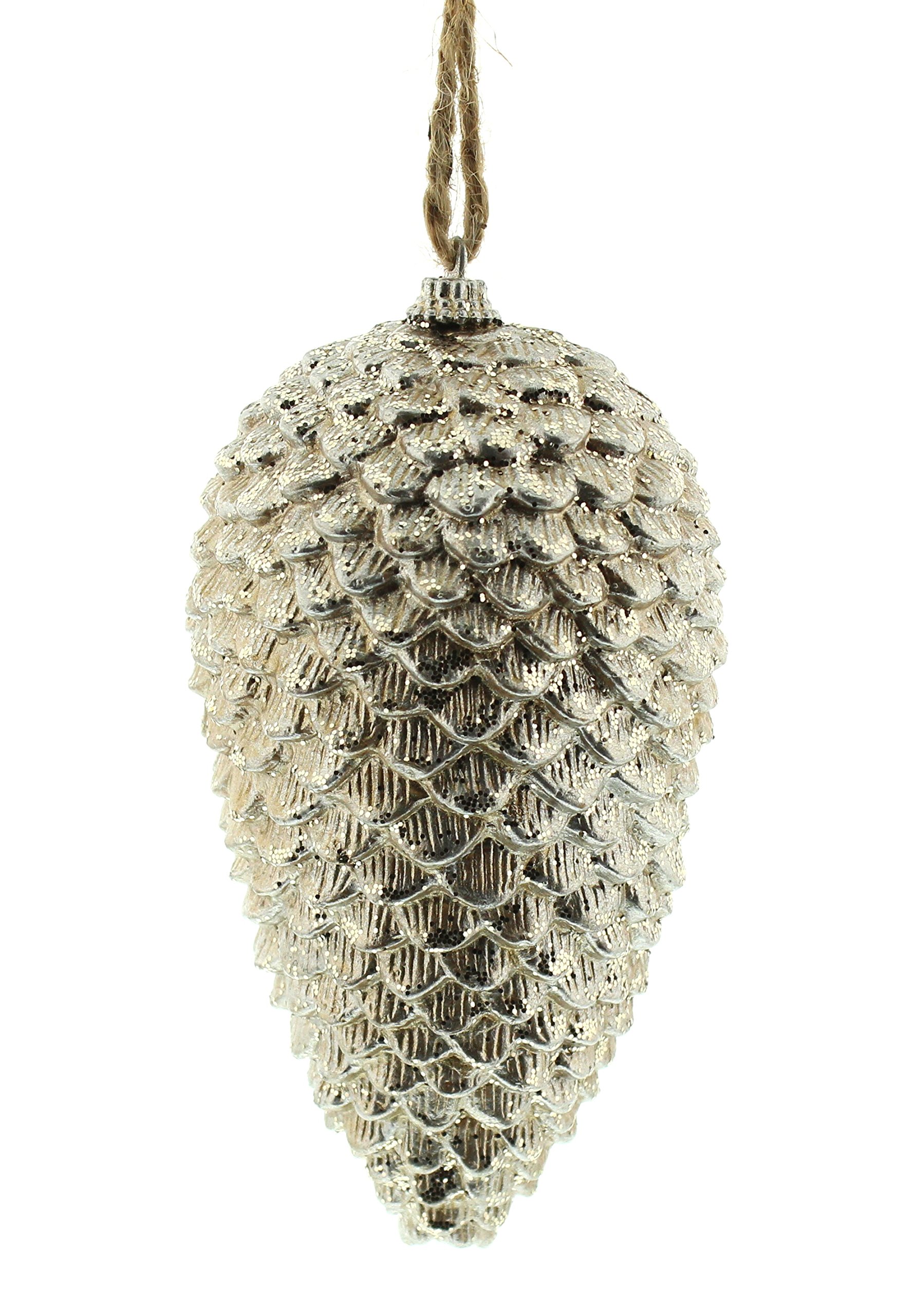 Festive Productions Gold Festive Christmas 17Cm Metallic Pine Cone