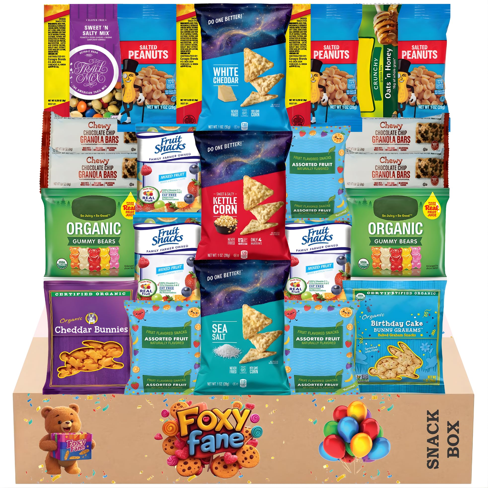 Foxy Fane 25 count Healthy Snack Box