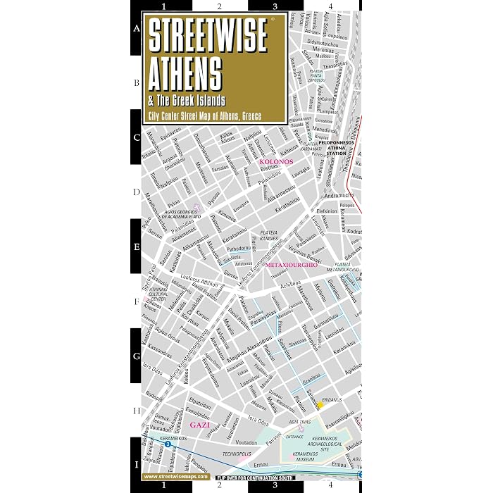 Buy Streetwise Athens &amp; The Greek Islands Map - Laminated City Center ...