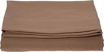 Luxury Flat Sheet on Amazon Elegant Comfort Wrinkle-Free 1500 Premier Hotel Quality 1-Piece Flat Sheet, Twin/Twin XL Size, Taupe