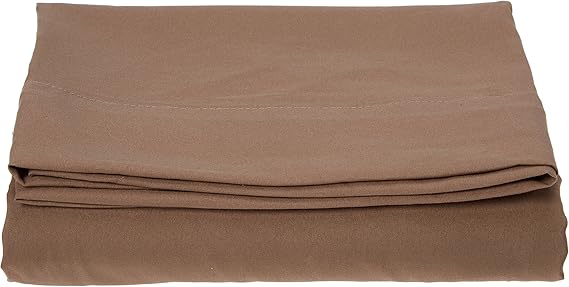 Luxury Flat Sheet on Amazon Elegant Comfort Wrinkle-Free 1500 Premier Hotel Quality 1-Piece Flat Sheet, Twin/Twin XL Size, Taupe