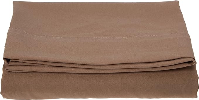 Luxury Flat Sheet on Amazon Elegant Comfort Wrinkle-Free 1500 Premier Hotel Quality 1-Piece Flat Sheet, Twin/Twin XL Size, Taupe
