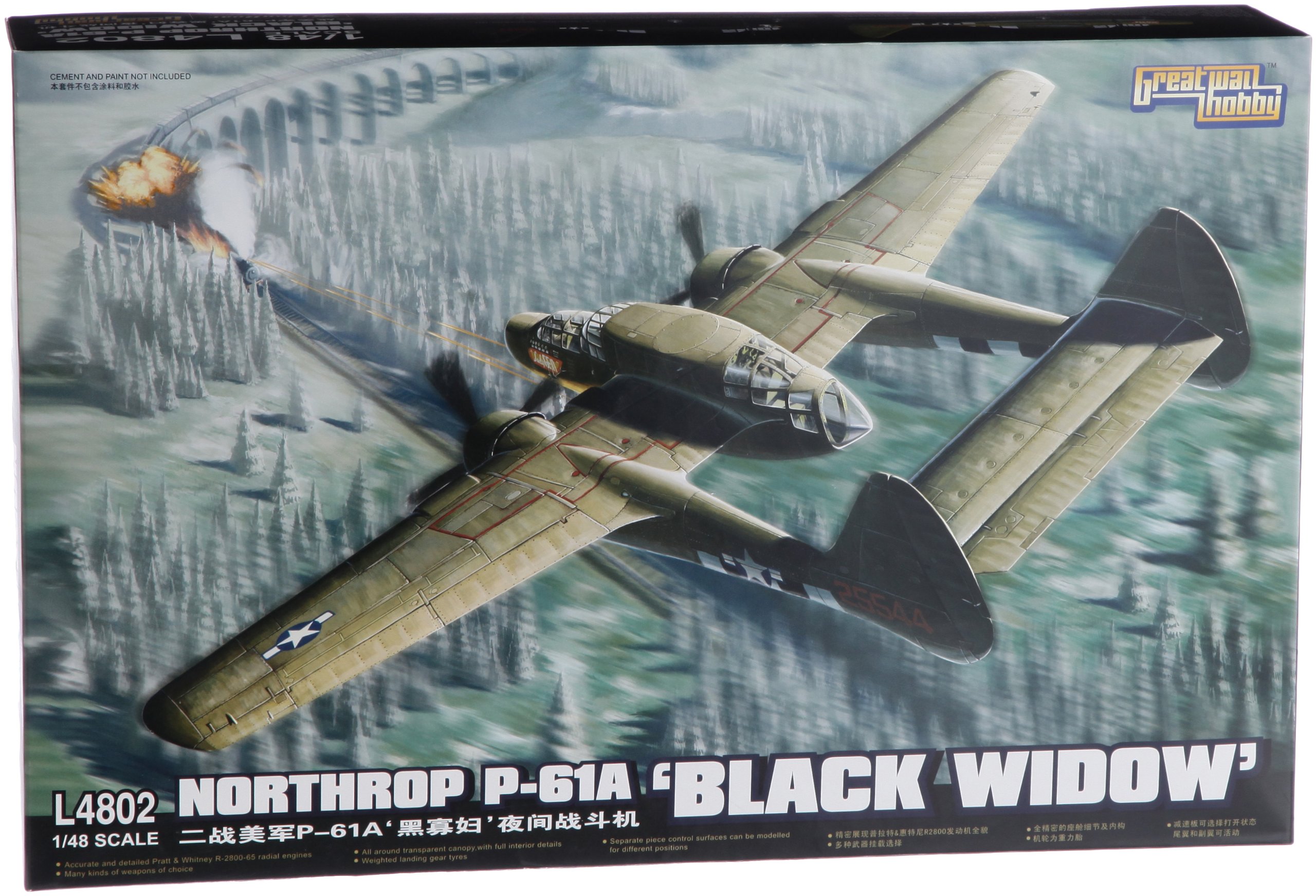 Amazon.co.jp: ピットロード 1/48 ノースロップ P-61A ブラック