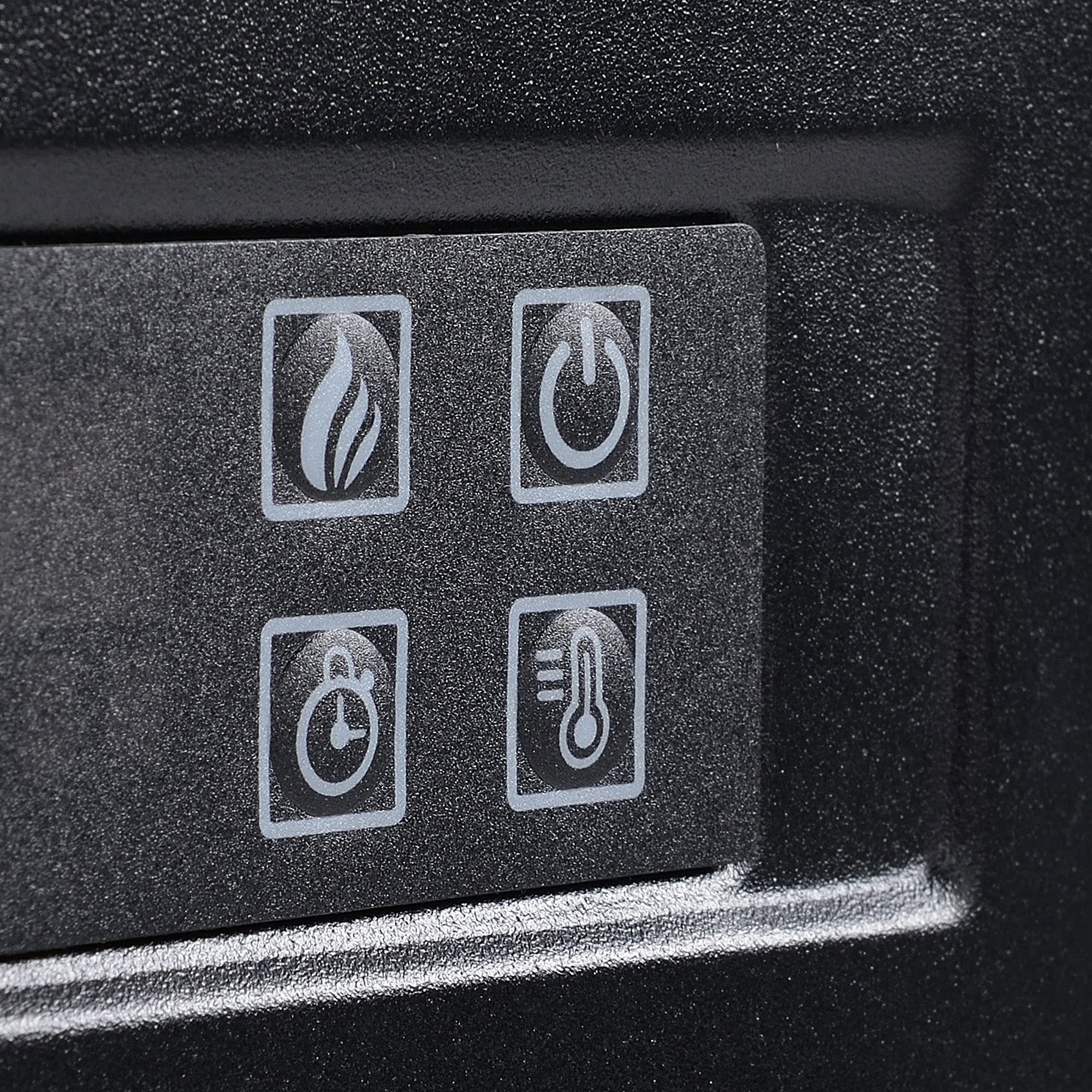 HOMCOM Camino Elettrico a Terra con Effetto Fiamma e Riscaldamento, 1800/2000W, con Telecomando, Termostato, Protezione da Surriscaldamento, Copertura 37m², Timer 7 Giorni, Bianco