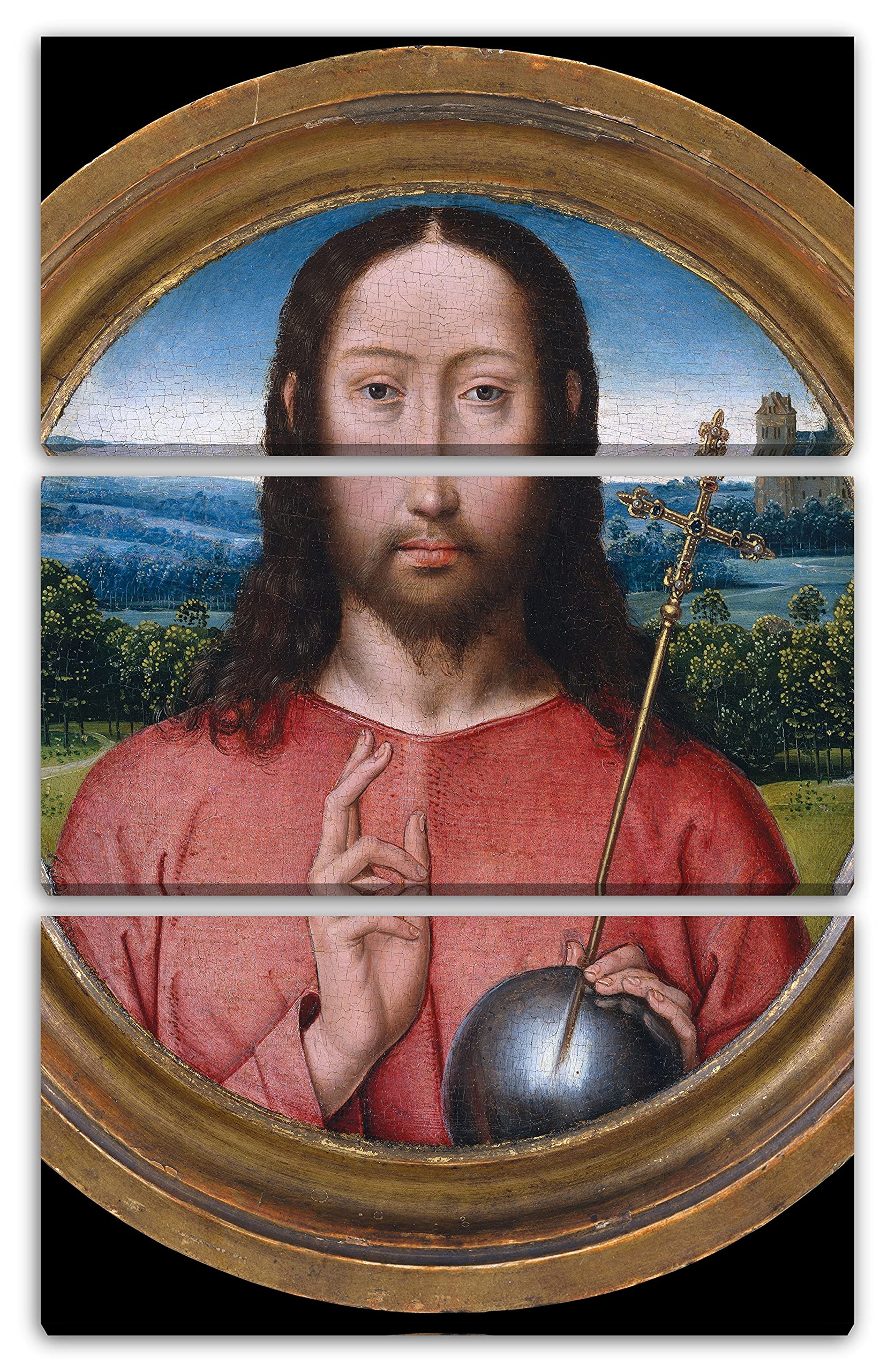 Printed Paintings Impresión sobre Lienzo Taller de Hans Memling - Salvator Mundi