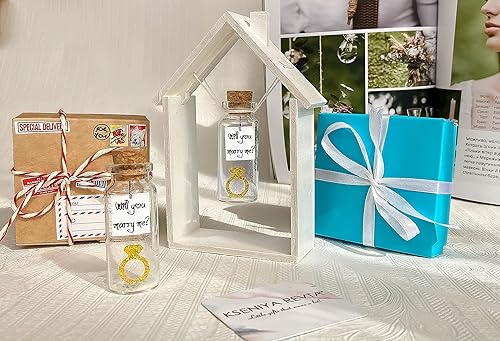 Miniatura 130 de Kseniya Revta Regalos para novia y novio, regalo de aniversario personalizado para él o ella, botella de regalo con foto personalizada para marido