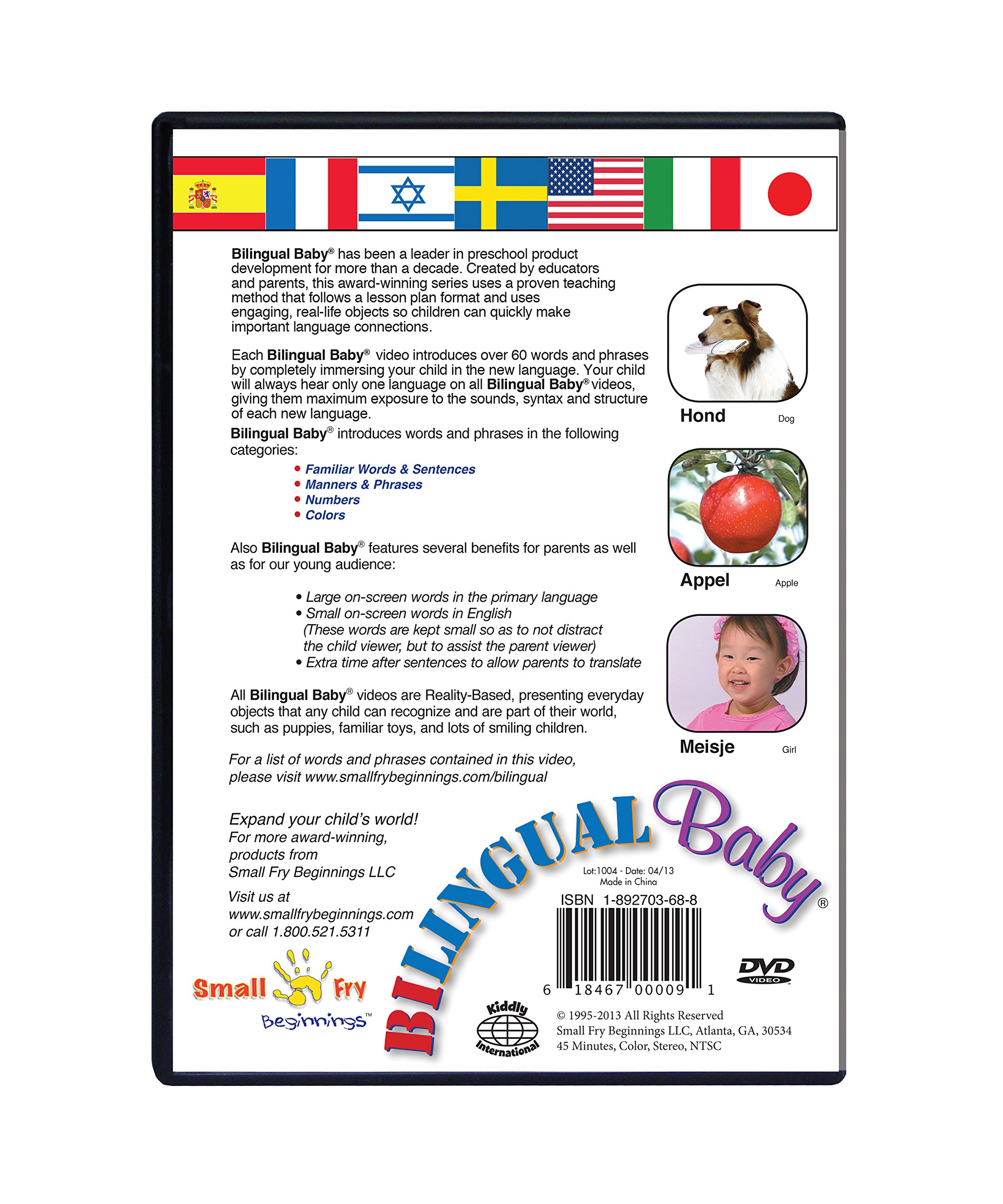Bilingual Baby Learn Dutch Language DVD