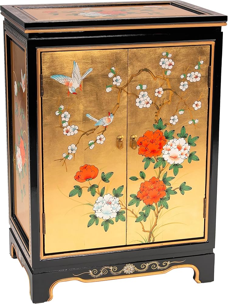 Amazon.com: Red Lantern Artisan Crafted Lacquer Storage Cabinet