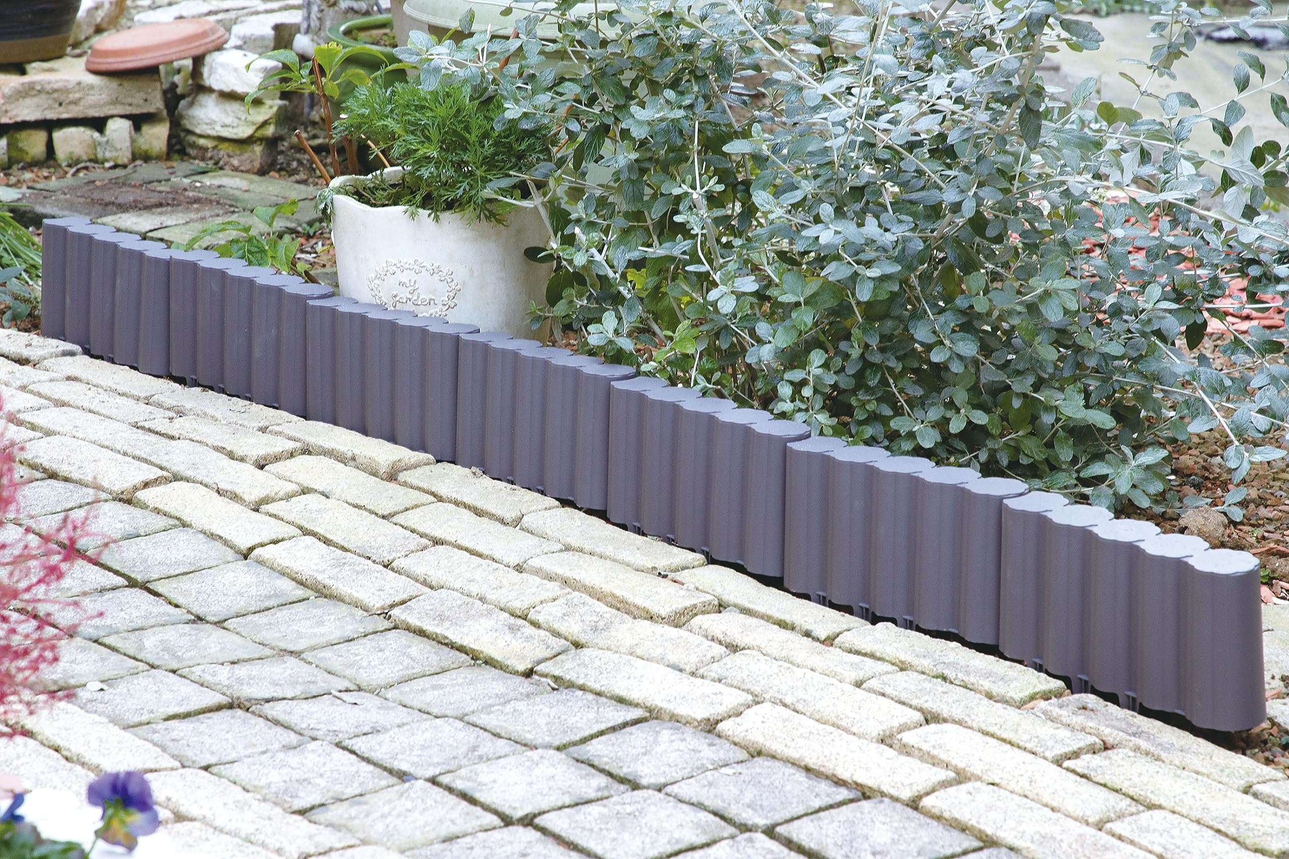 Amazon.co.jp: ガーデンフェンス ダークブラウン 10個組