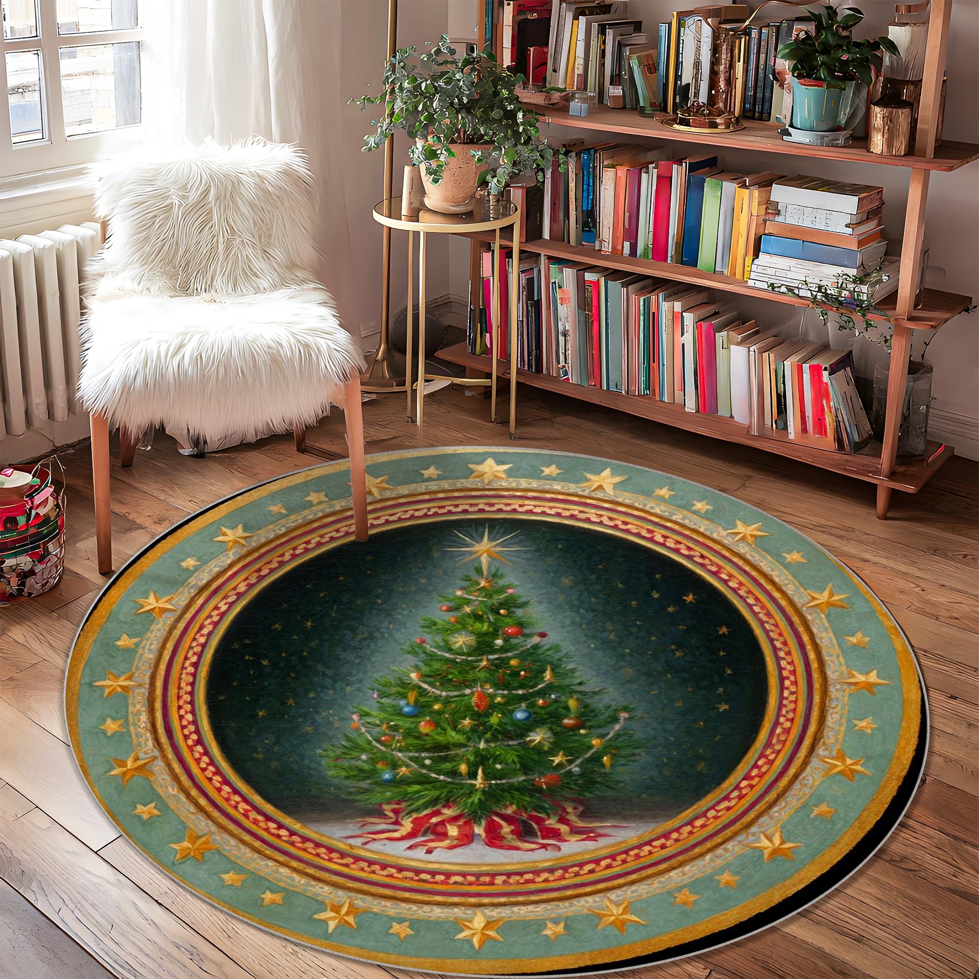 Tapis de sapin de Noël antidérapant pour protéger les sols des chutes et rayures