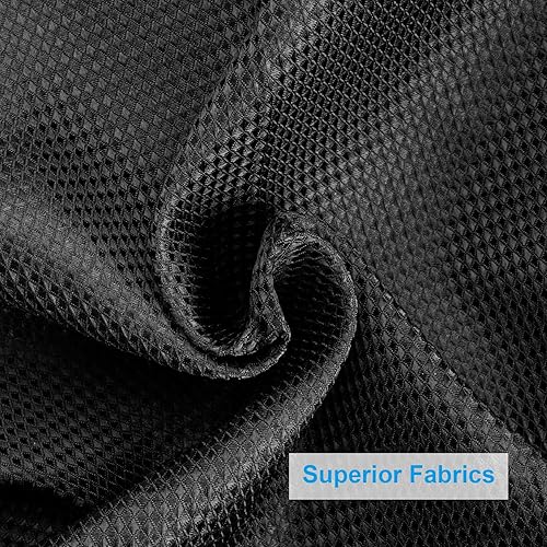 Vista 56 de AmazerBath - Cortina de baño con tejido de punto gofre, calidad hotelera, 60 x 72 pulgadas, blanco