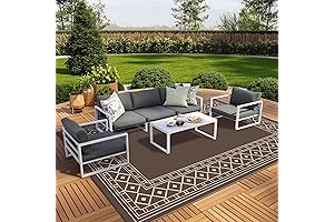 10x14 GENIMO Outdoor Rug, A Fantastic Area Waterproof Rug for Patio