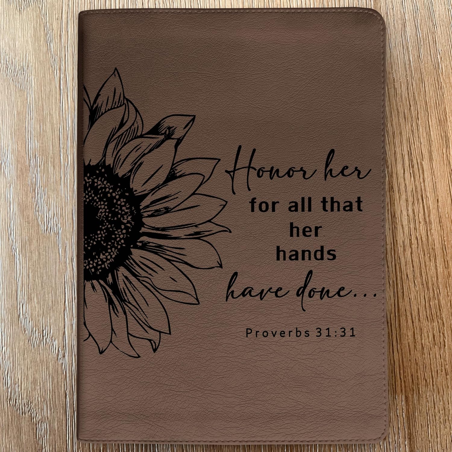 STARKENBURG COMPANY Custom ESV Journaling Bible, Custom Engraved, English Standard Version, Christian Gifts, Baptism Gifts, ESV Bible Women